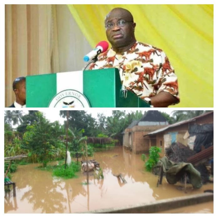 Floods: Abia Community submerged as water overrun Okwoko Agbo-Oha town ...